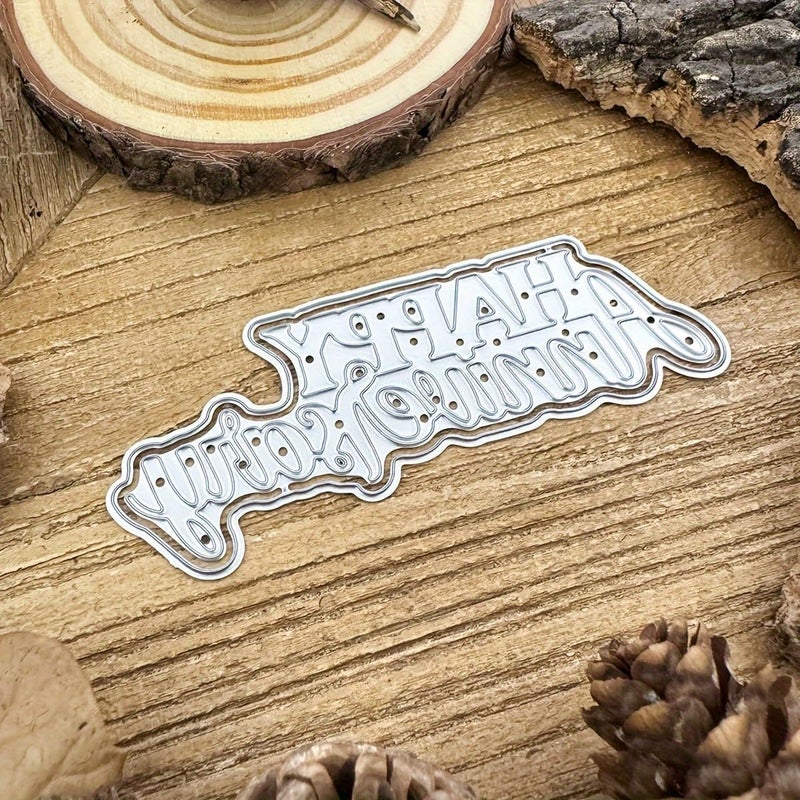 LZBRDY Happy Anniversary Die-Cuts, Carbon Steel Metal Cutting Dies for DIY Scrapbooking & Card Making, DIY Craft Die-Cuts for Anniversary Albums & Greeting Cards - Image 5